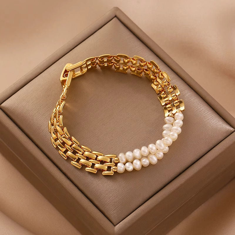 The pearl splice bracelet