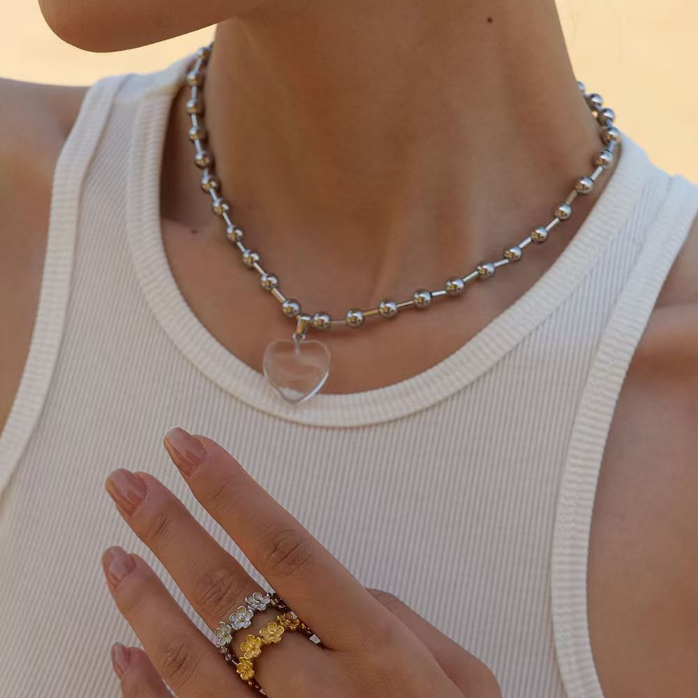Golden heart necklace