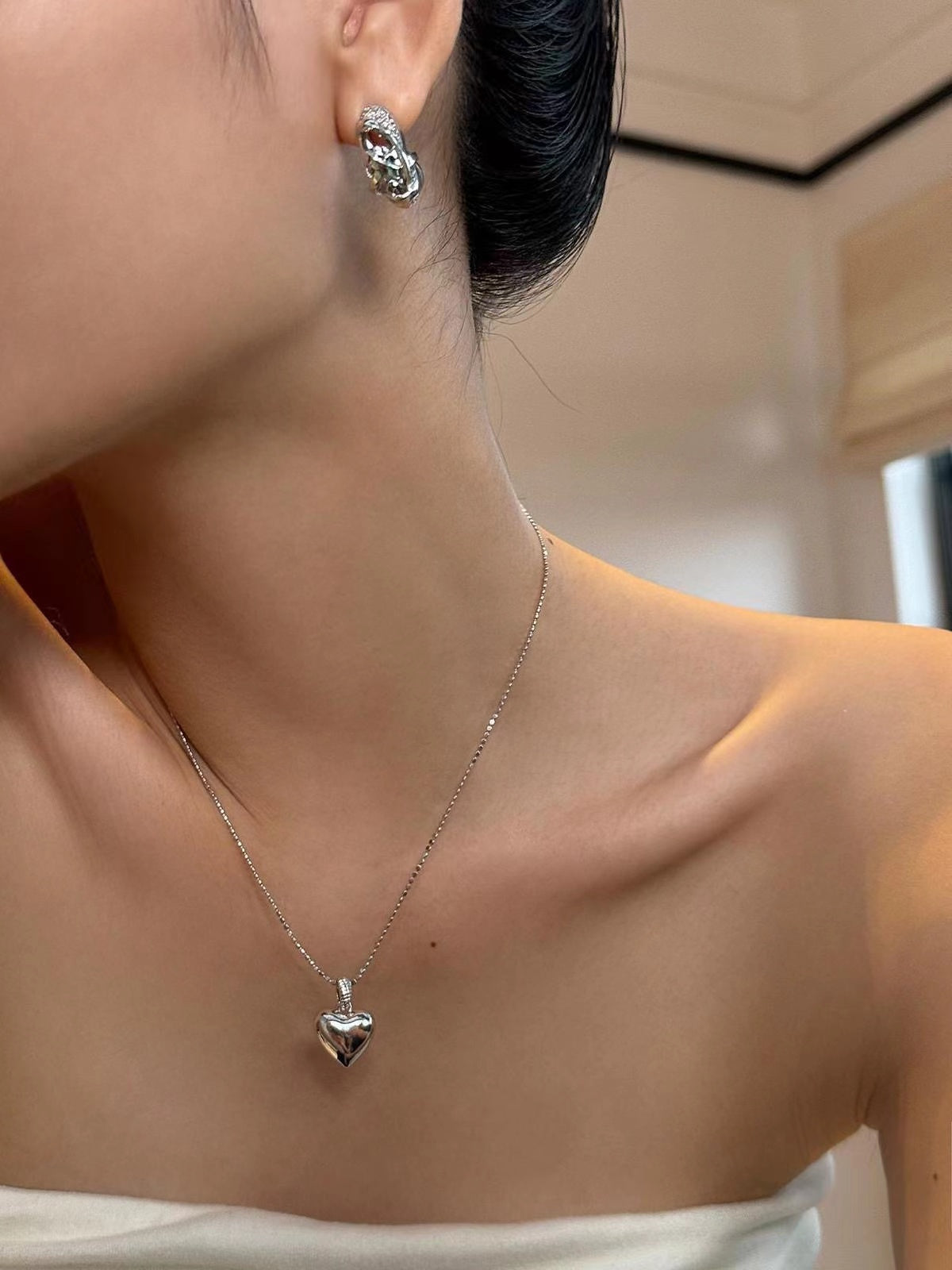 Baby heart necklace
