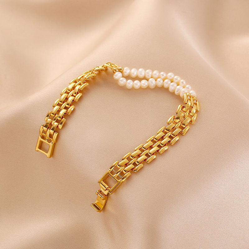 The pearl splice bracelet
