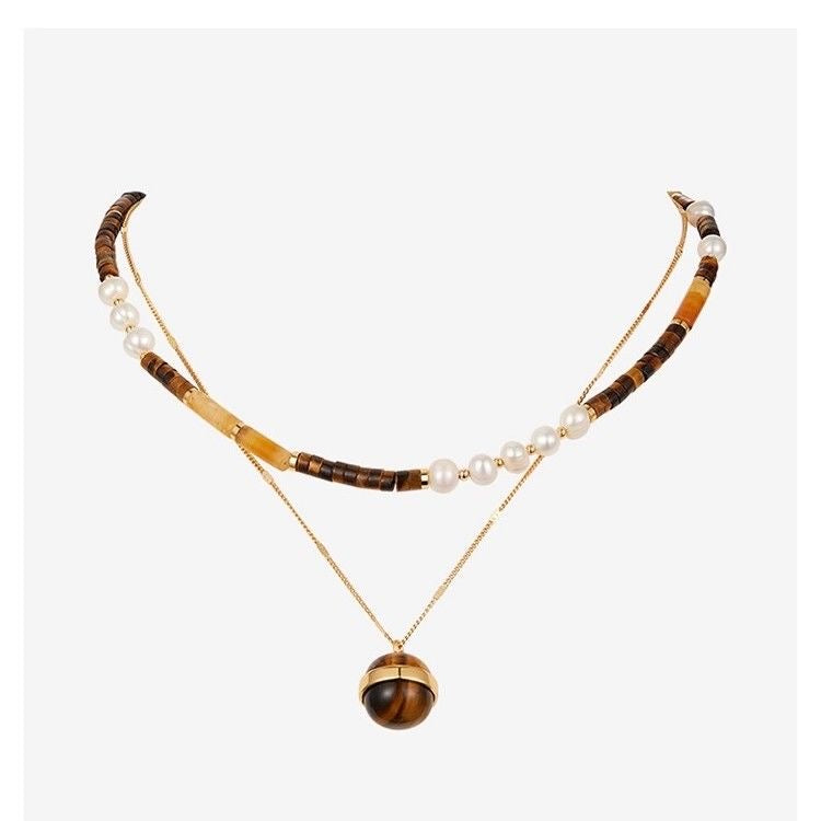 Tiger eye stone necklace