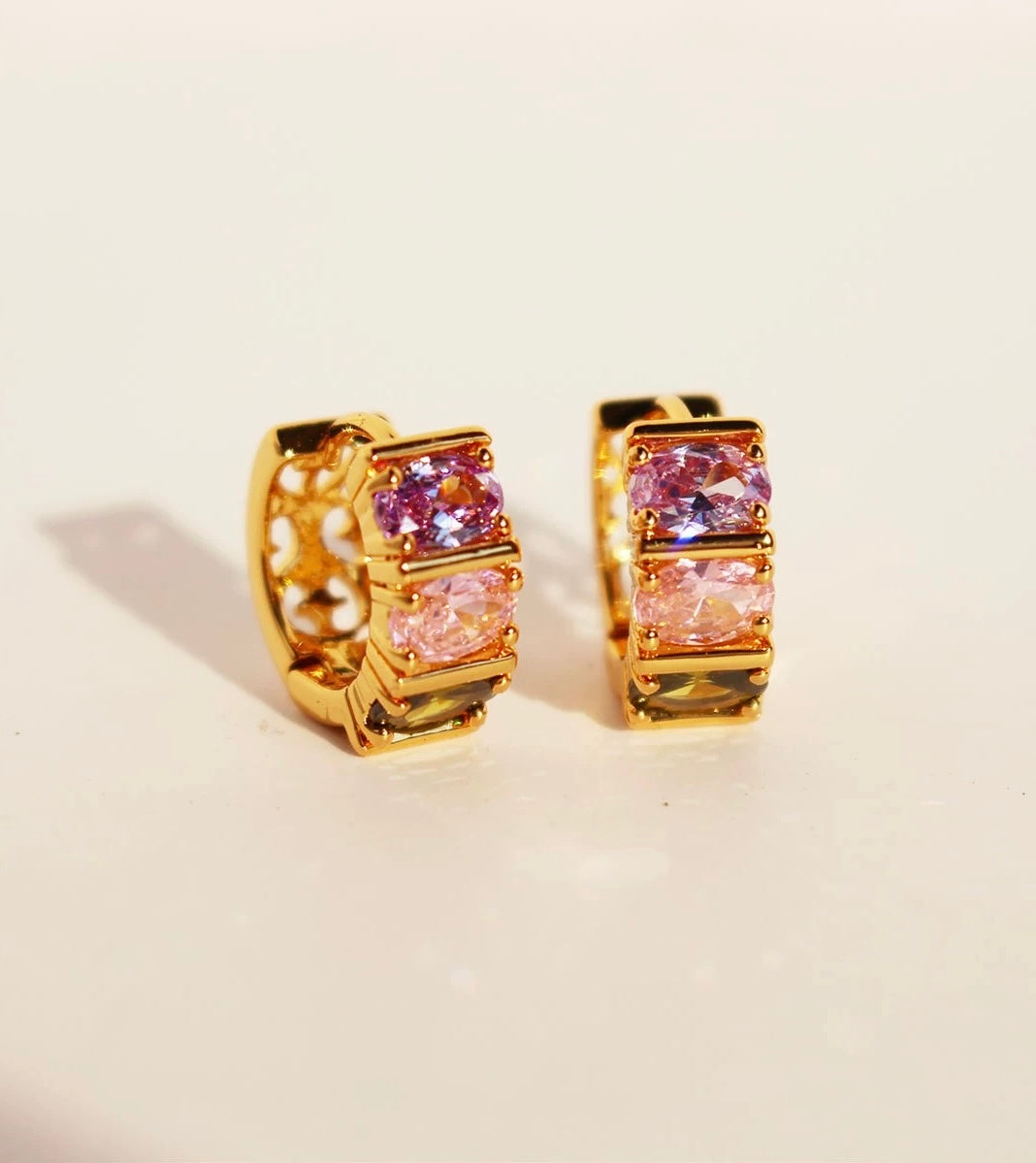Coloured earrings