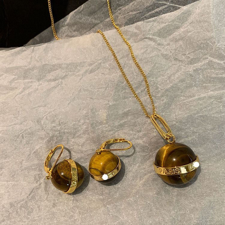 Tiger's Eye stone jewelry set