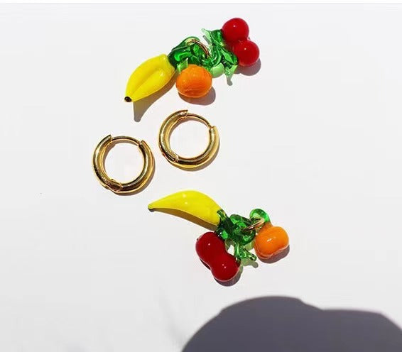 Banana earrings
