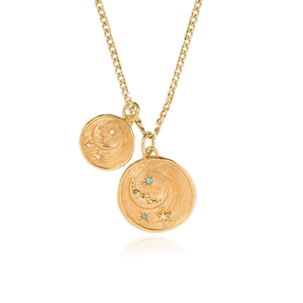 Double night sky necklace