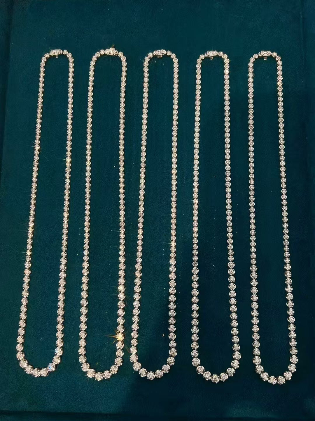 Tennis diamond necklace