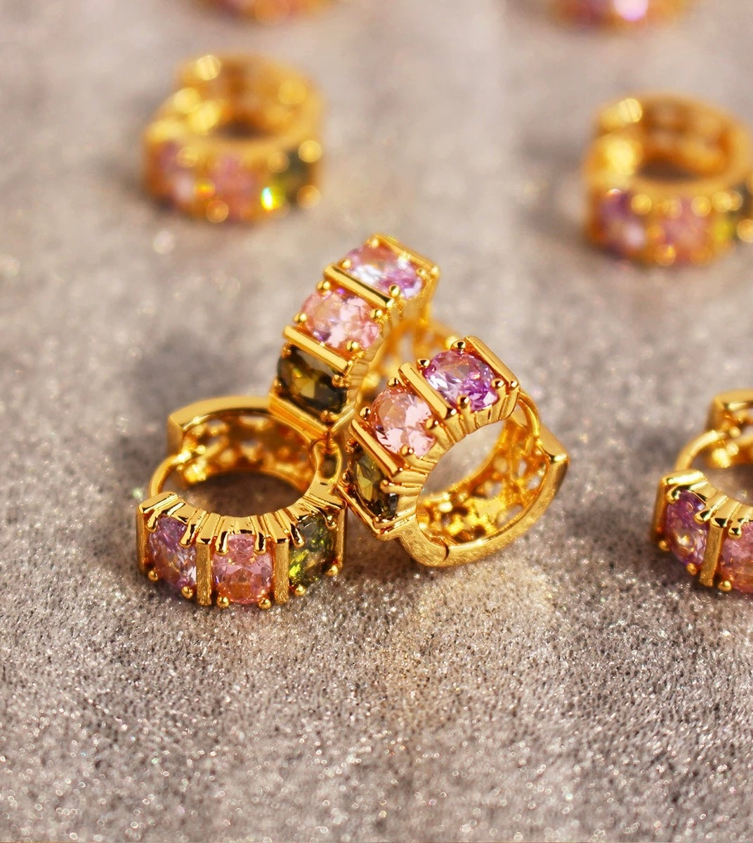 Coloured earrings