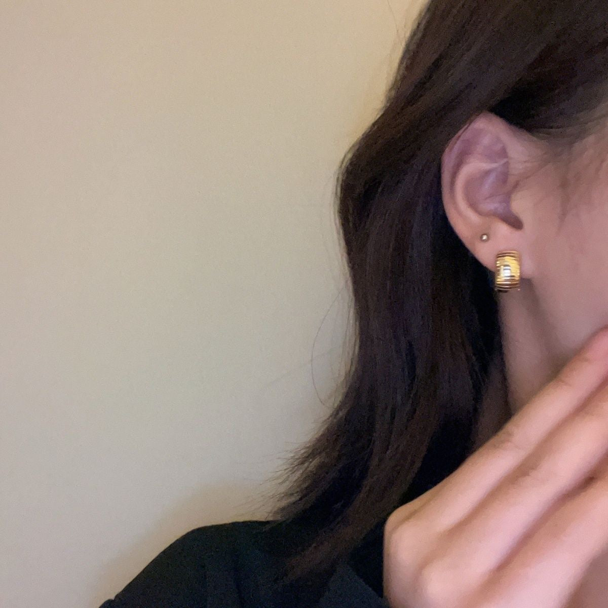 Thread C earrings