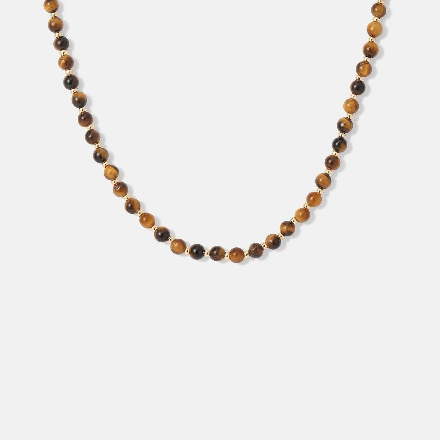 Tiger eyes layered necklace