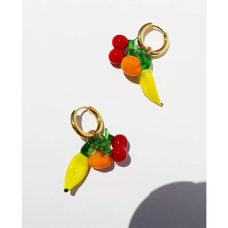 Banana earrings