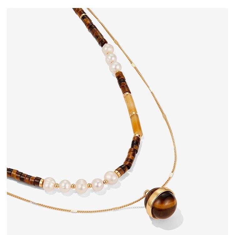 Tiger eye stone necklace