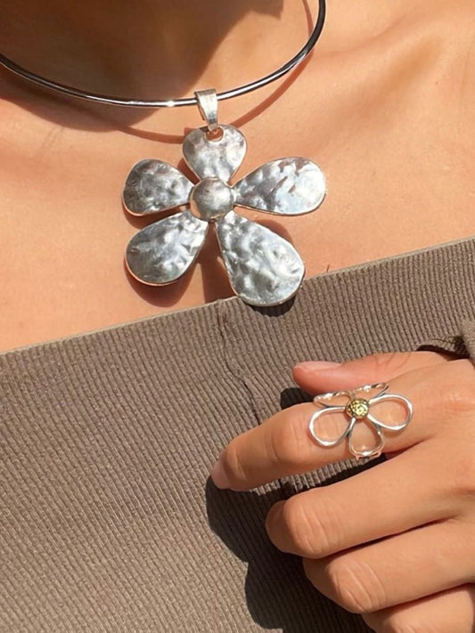 Floral jewelry set