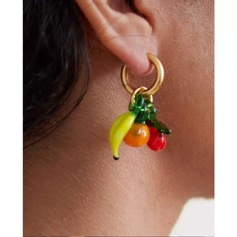 Banana earrings