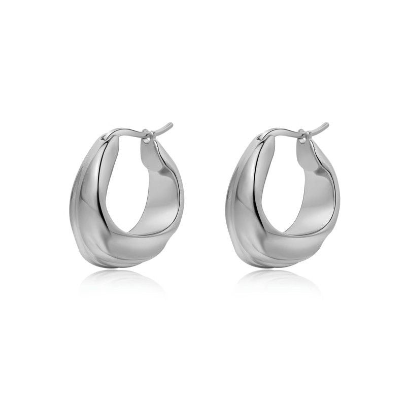 Irregular hoop earrings