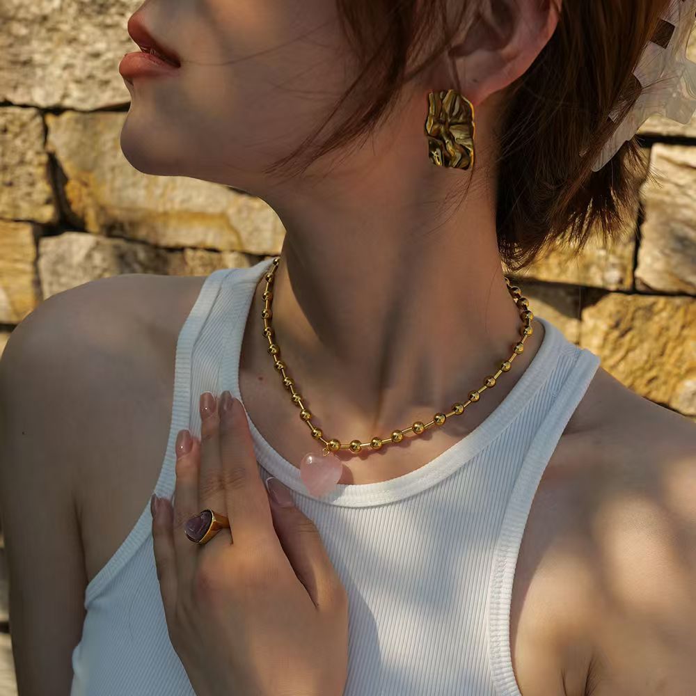Golden heart necklace