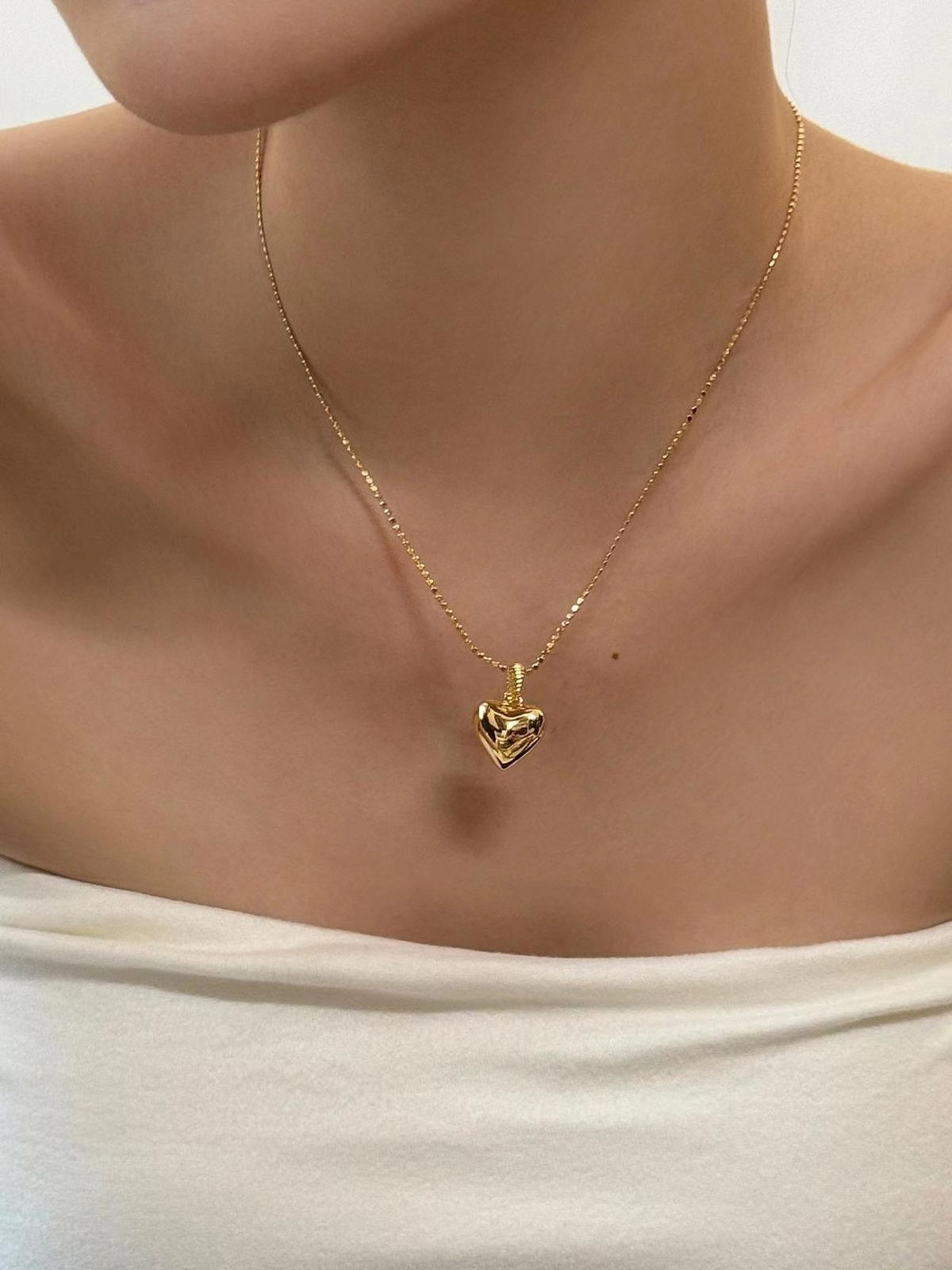 Baby heart necklace