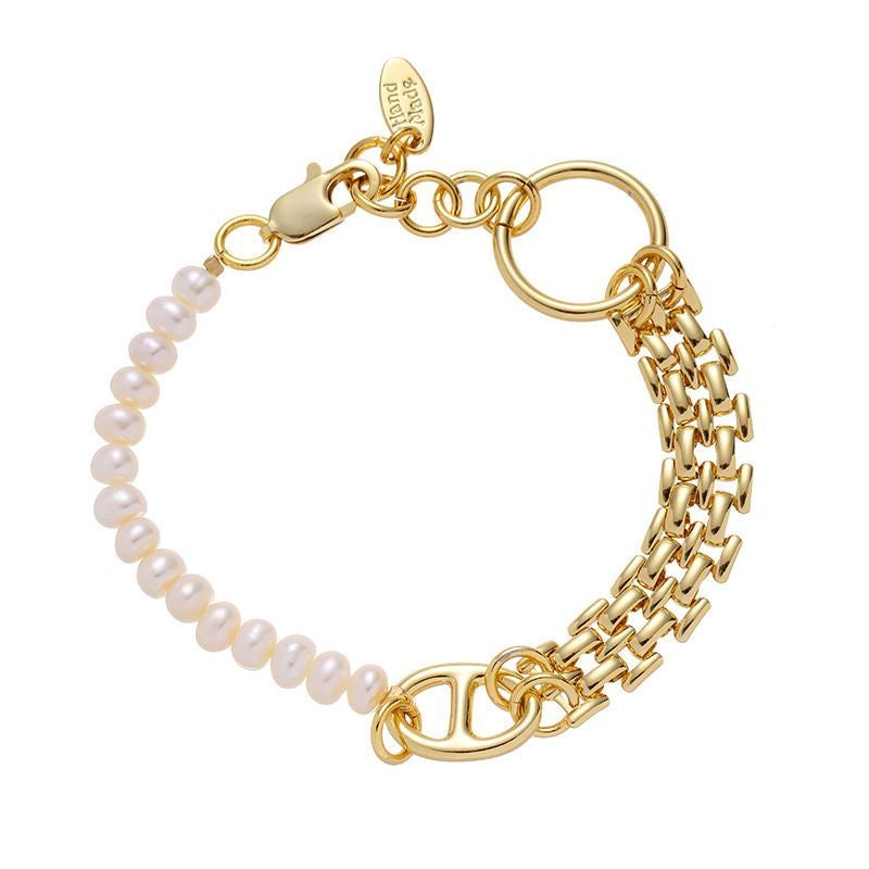 Pearl spliced bracelet