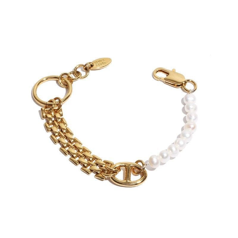 Pearl spliced bracelet