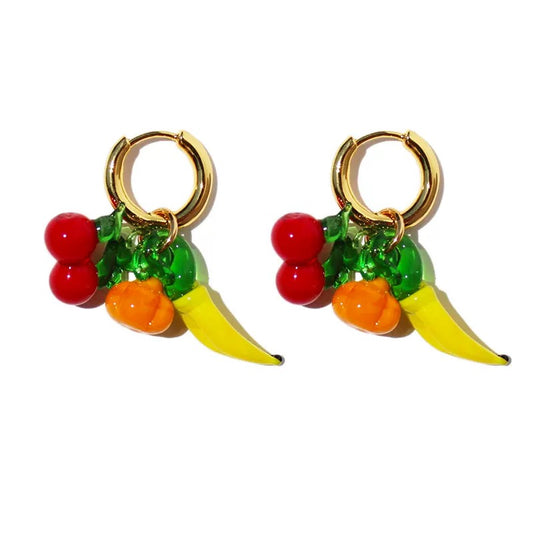 Banana earrings